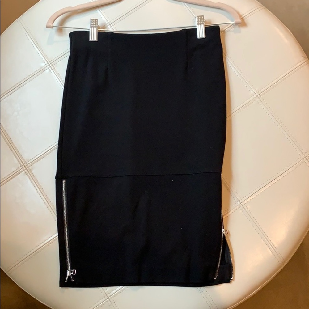 Black pencil skirt